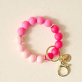 Load image into Gallery viewer, Hands–Free Keychain Wristlet–Tickled Pink
