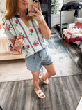 Load image into Gallery viewer, Rosie Stripe Embroidered Top

