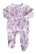 Load image into Gallery viewer, Ruffle Zipper Footie | Lavender Lullaby
