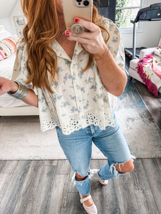 Nellie Floral Top