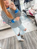 Load image into Gallery viewer, Baily Striped Sweatshirt
