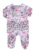 Load image into Gallery viewer, Ruffle Zipper Footie | Lavender Lullaby
