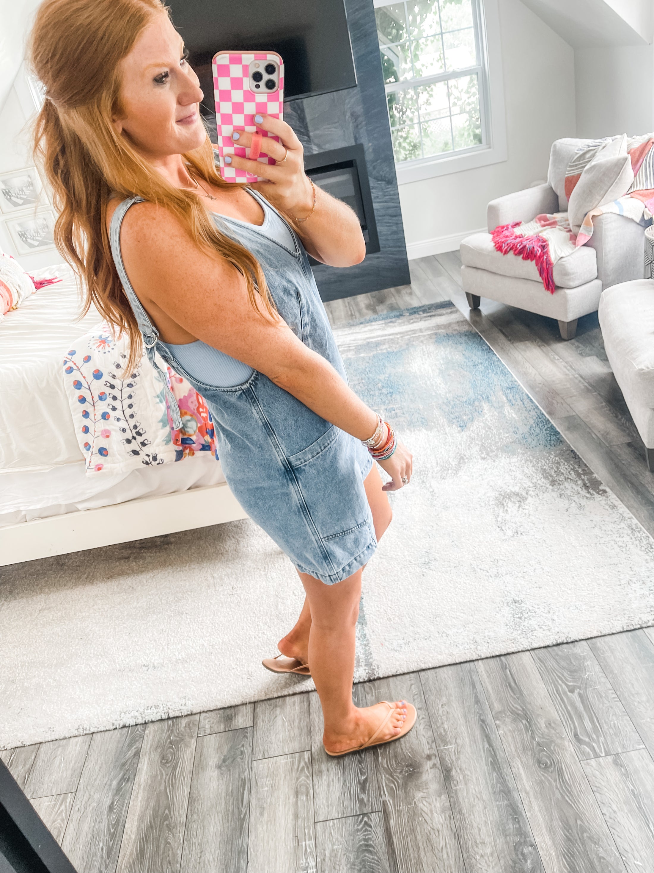 Lucy Denim Romper