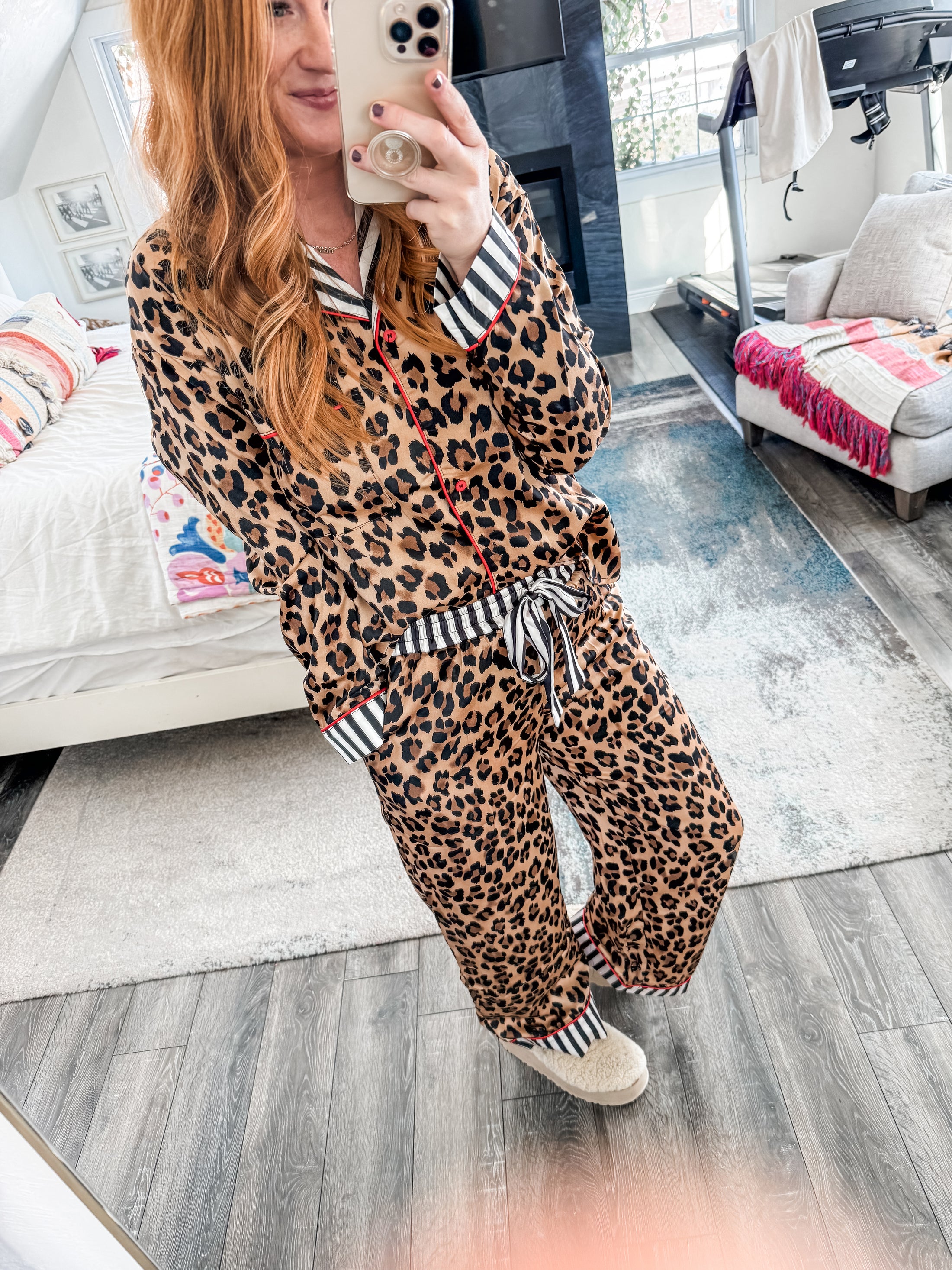 Quinn Leopard Pajamas Set