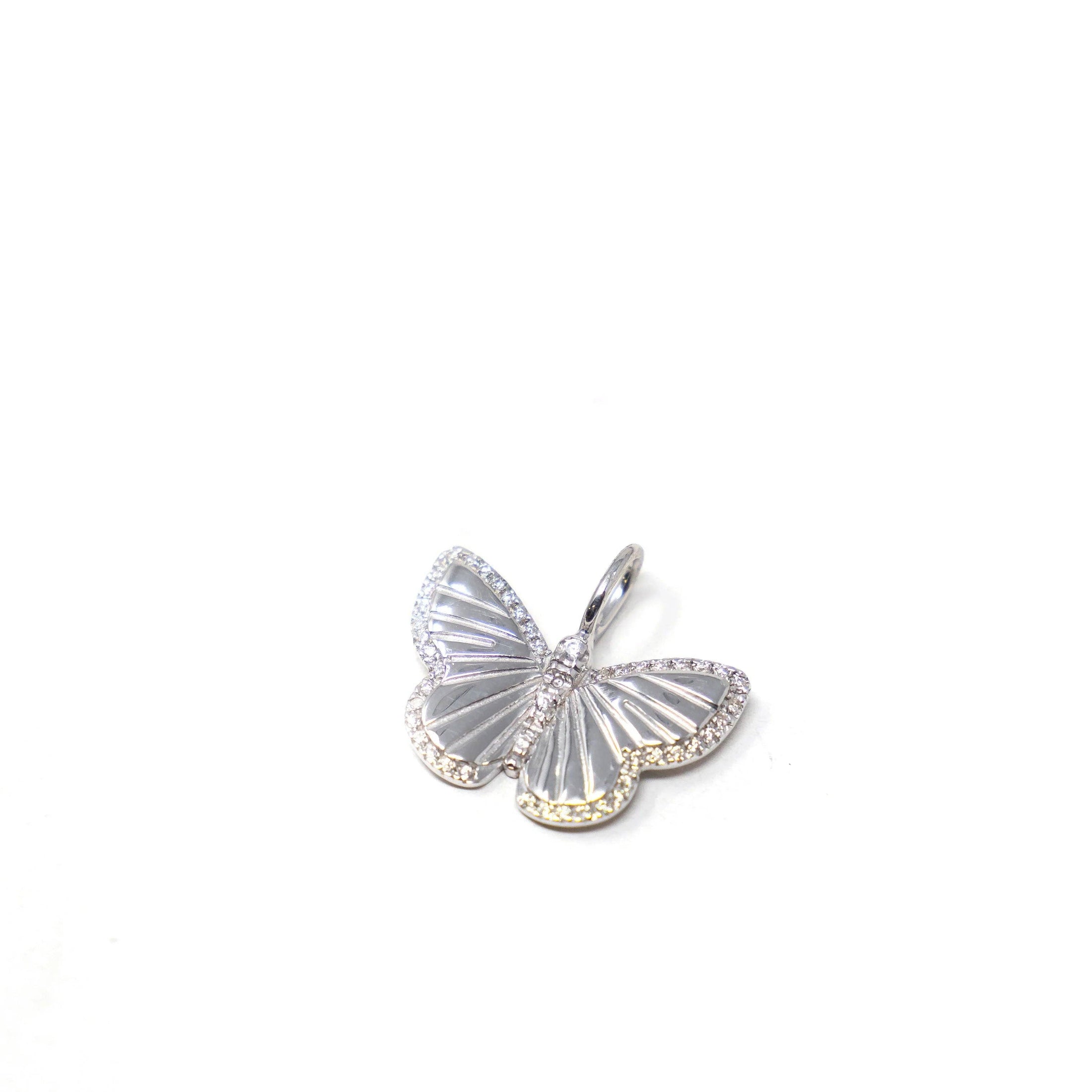 Butterfly Charm: Yellow Gold