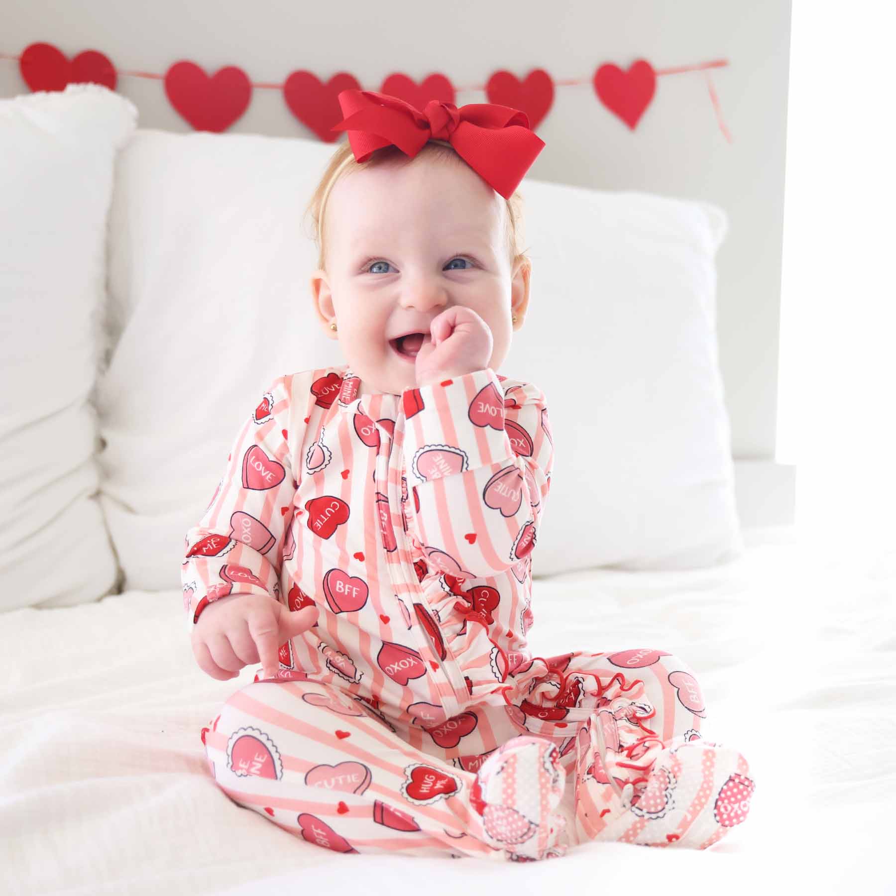 Sweet Like Candy Ruffle Zipper Footie