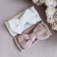 Load image into Gallery viewer, Large Waffle Knit Bow: Blossom
