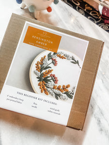 Embroidery Kit - Kingston Amber