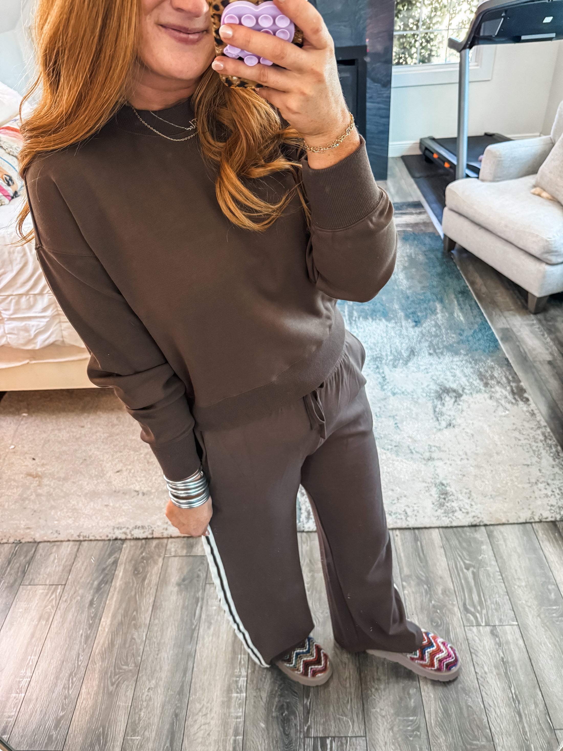 Z Supply Comeback Sweatshirt - Dark Chocolate
