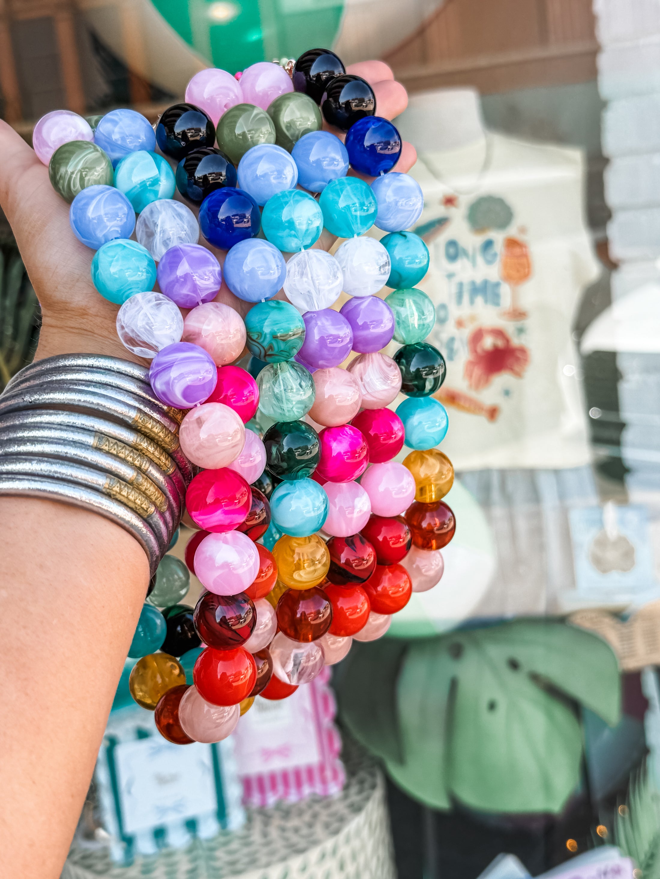 Rainbow Beaded Necklace