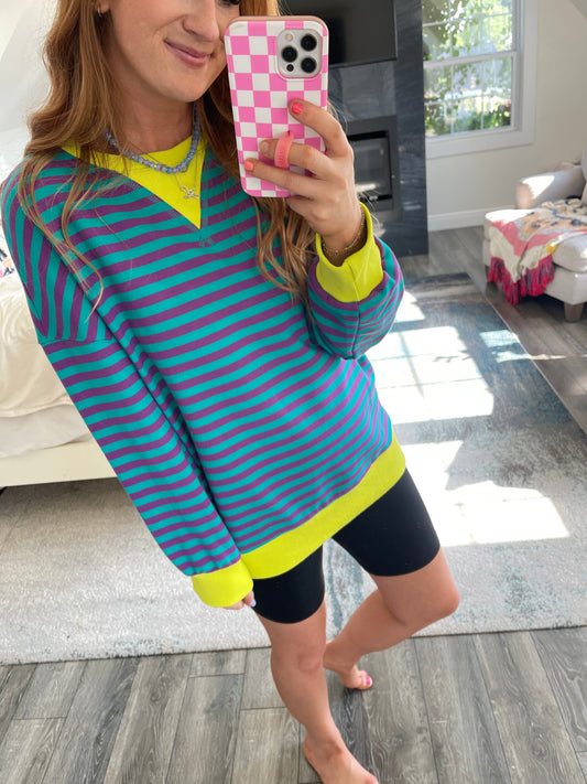 Jenn Striped Sweatshirt