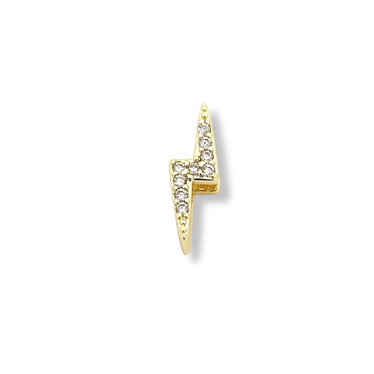Lightening Bolt CZ Charm (bracelet)