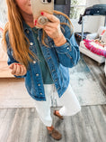 Load image into Gallery viewer, Sadie Oversized Denim Jacket

