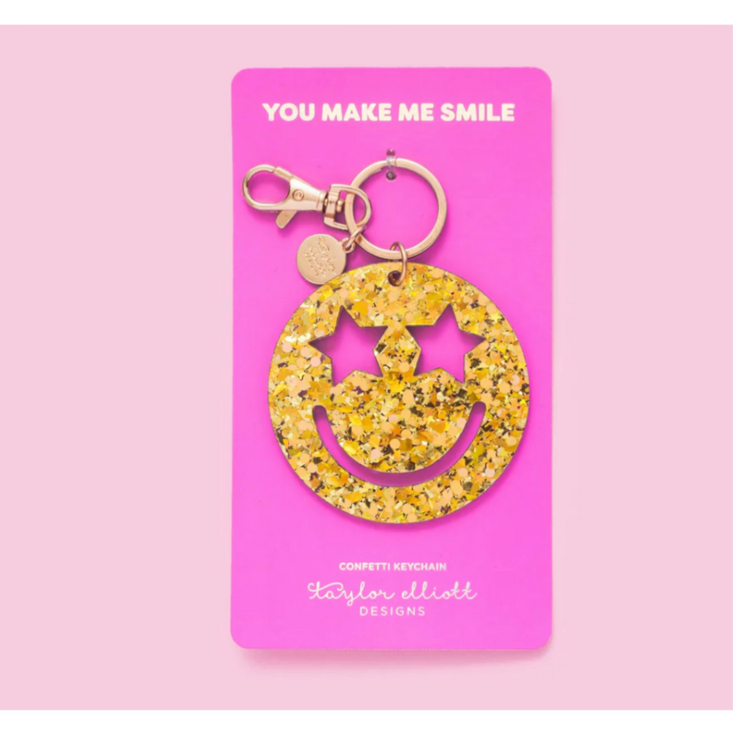 Star Smiley Keychain