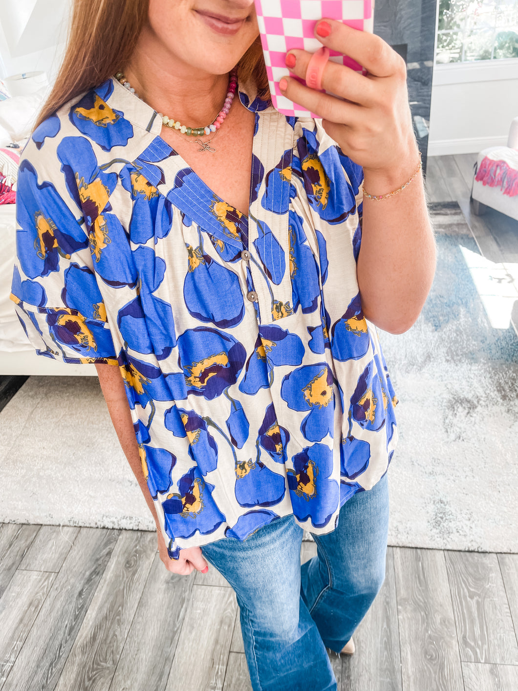 Seline Floral Top