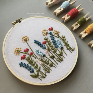 Beginner Embroidery Kit - Bright Summer Meadow