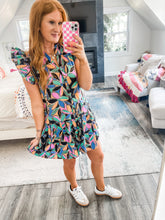 Load image into Gallery viewer, Carley Flutter Sleeve Dress
