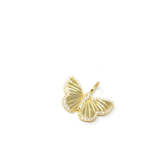 Butterfly Charm: Yellow Gold