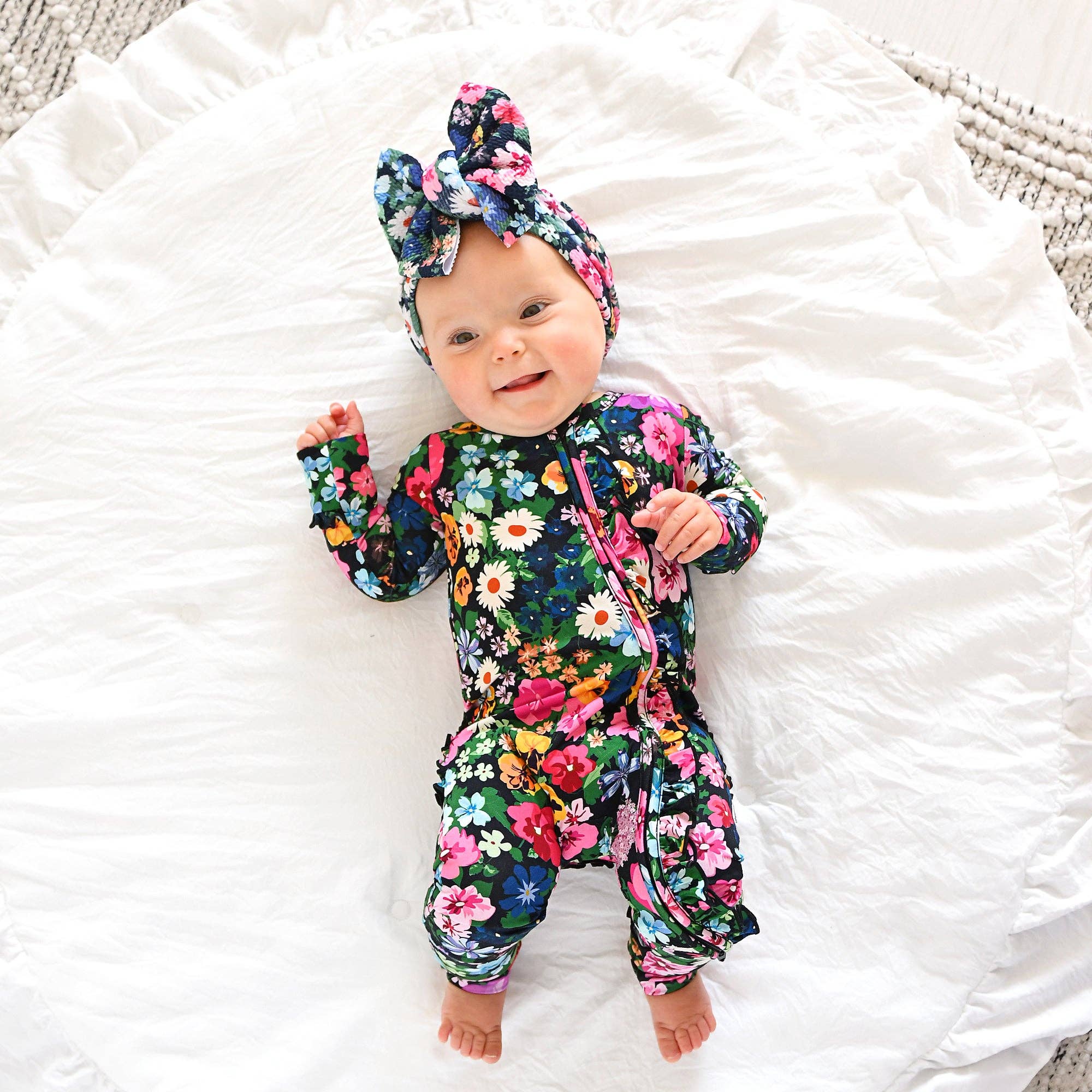 Cassandra Ruffle Convertible Footie