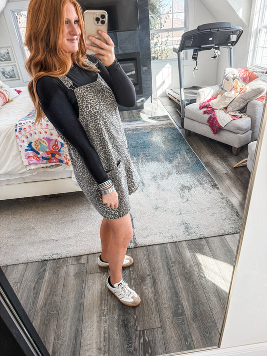 Leopard Overall Dress