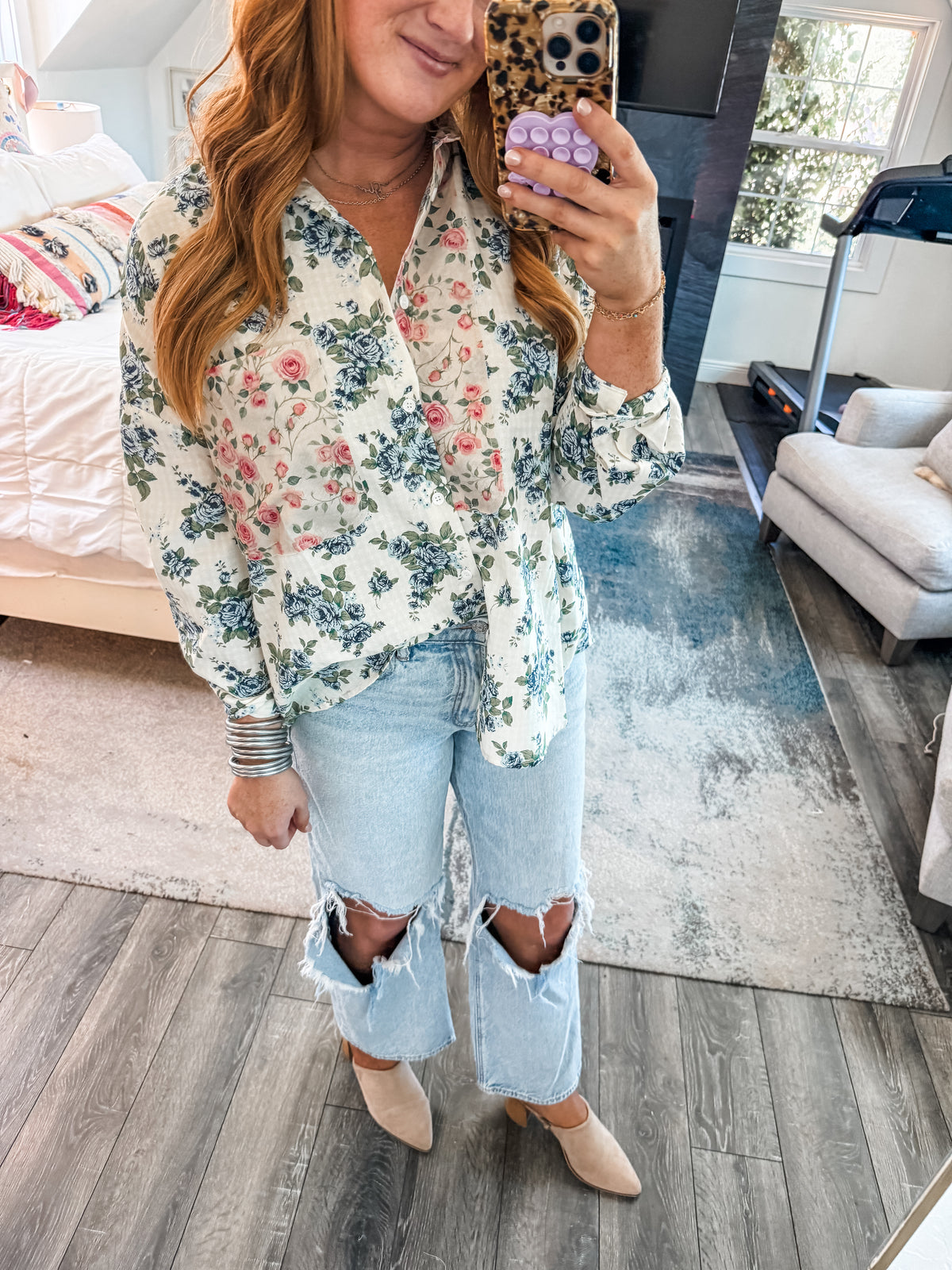Levi Floral Button Down