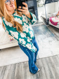 Load image into Gallery viewer, Serena Floral Sweater - Pine
