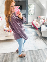 Load image into Gallery viewer, Kylie Button Up - Plum
