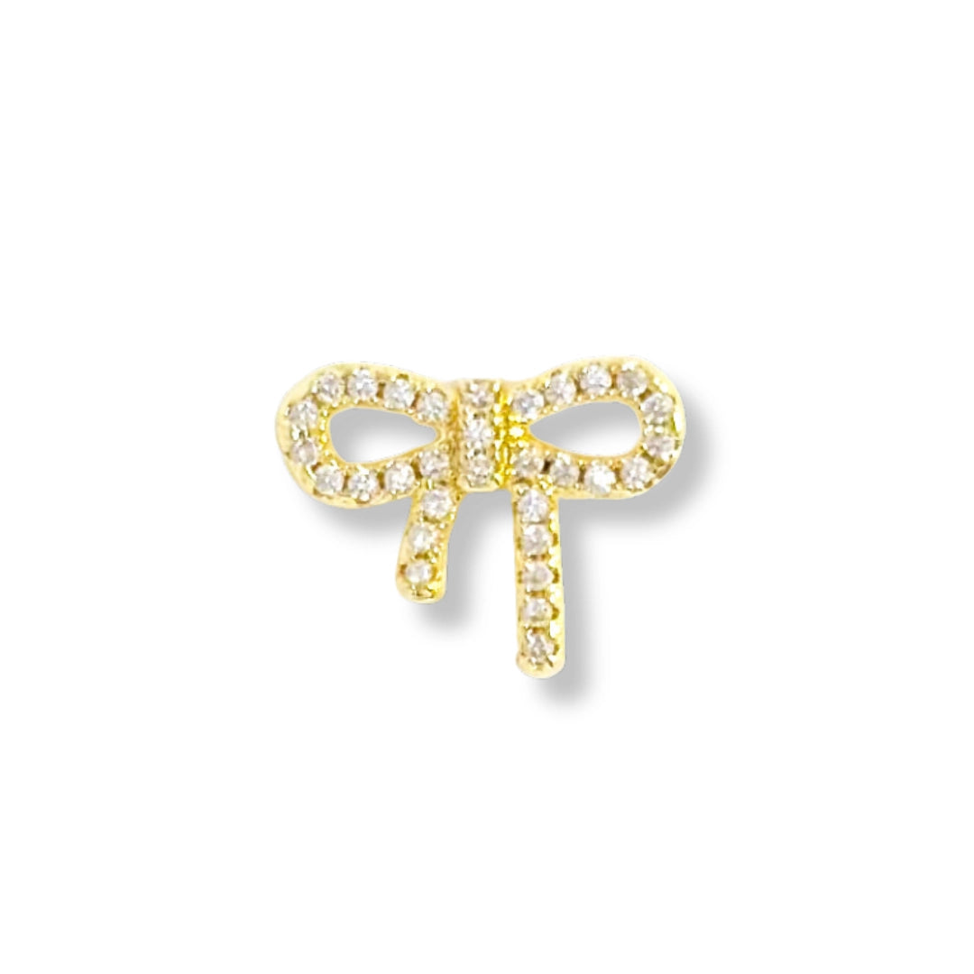 Bow CZ Charm (bracelet)