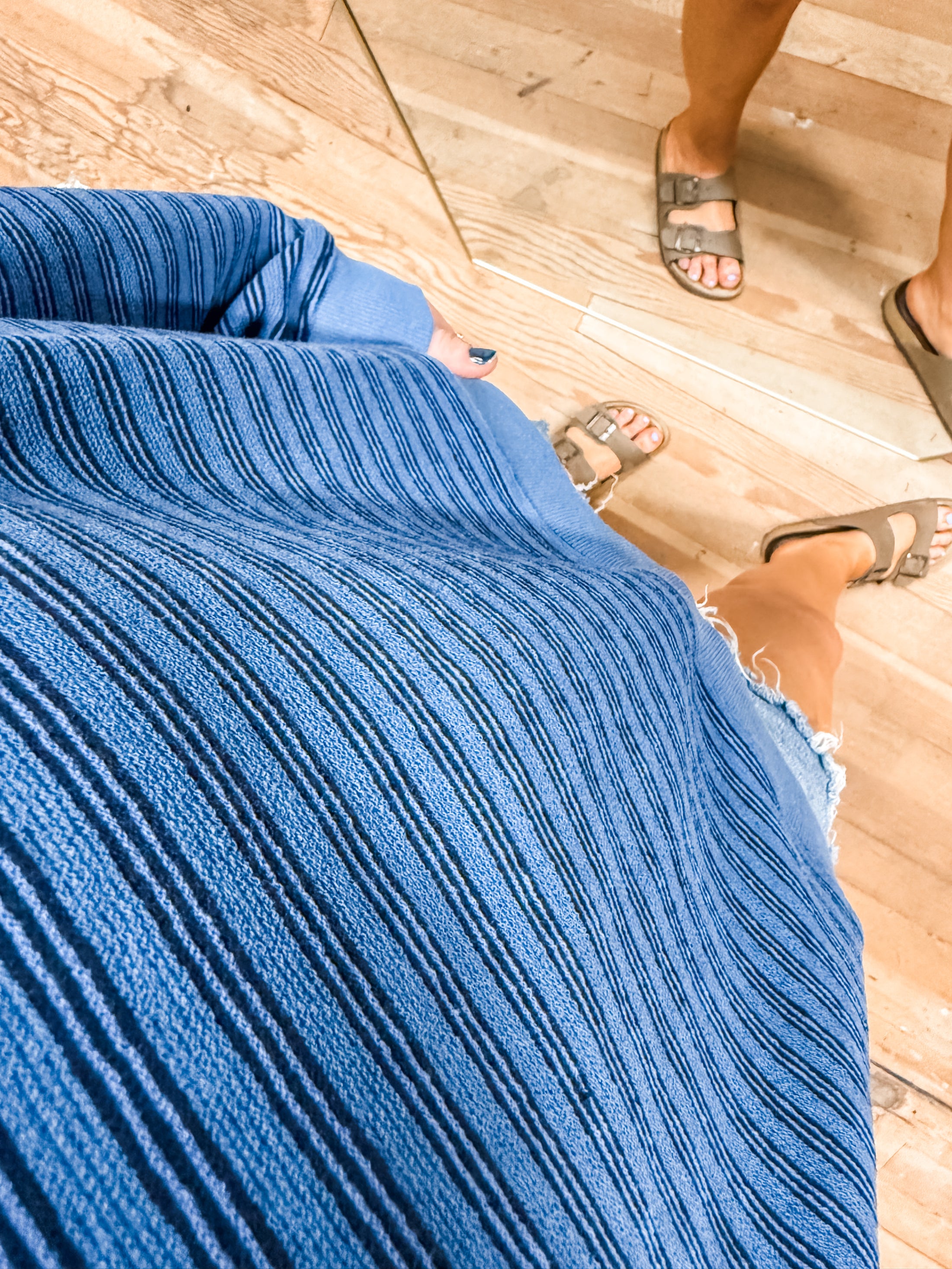 Callie Striped Pullover - Blue