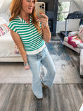 Load image into Gallery viewer, Cat Striped Sweater Top
