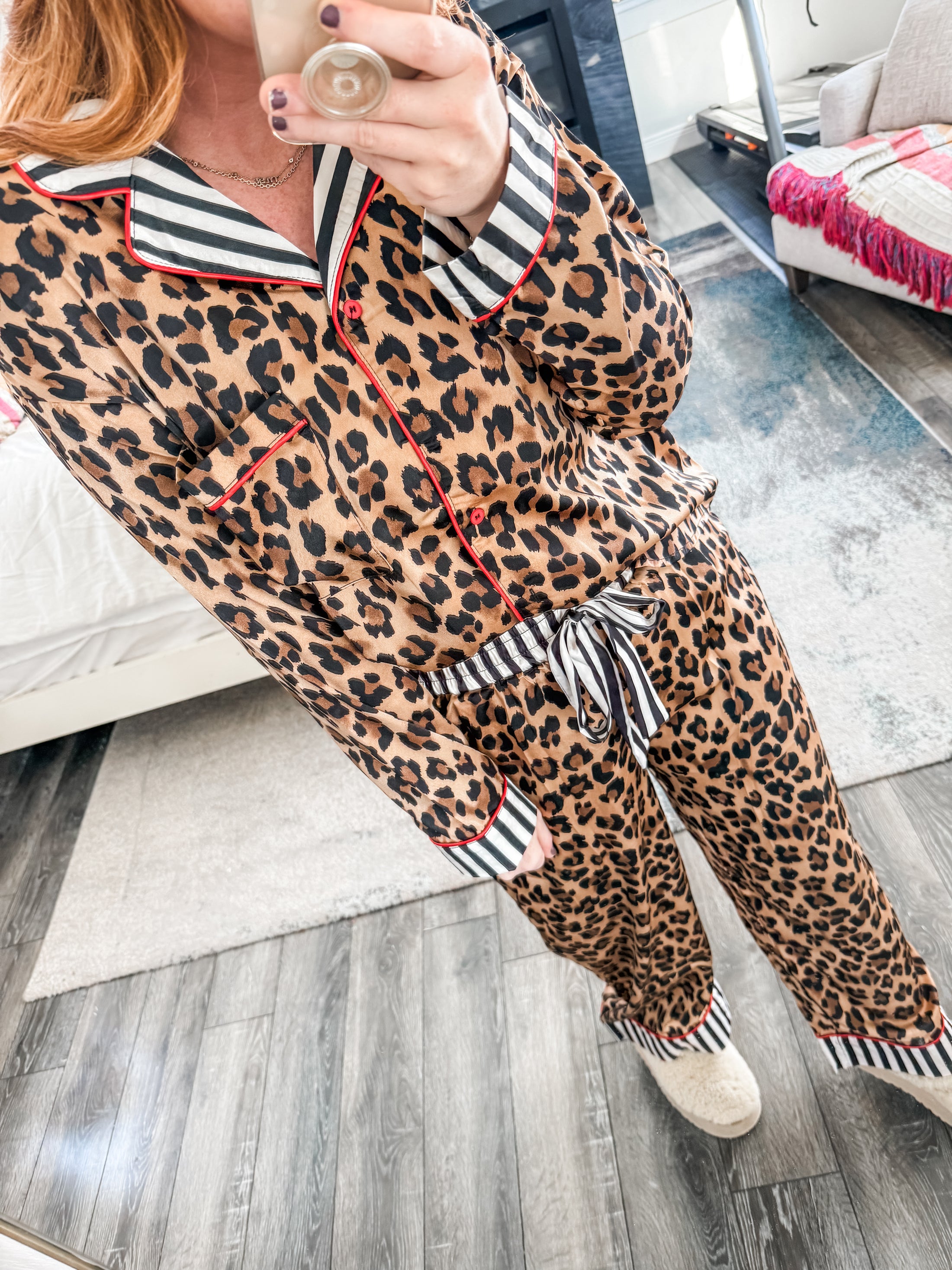 Quinn Leopard Pajamas Set