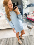 Load image into Gallery viewer, Remi Dress - Gray Blue
