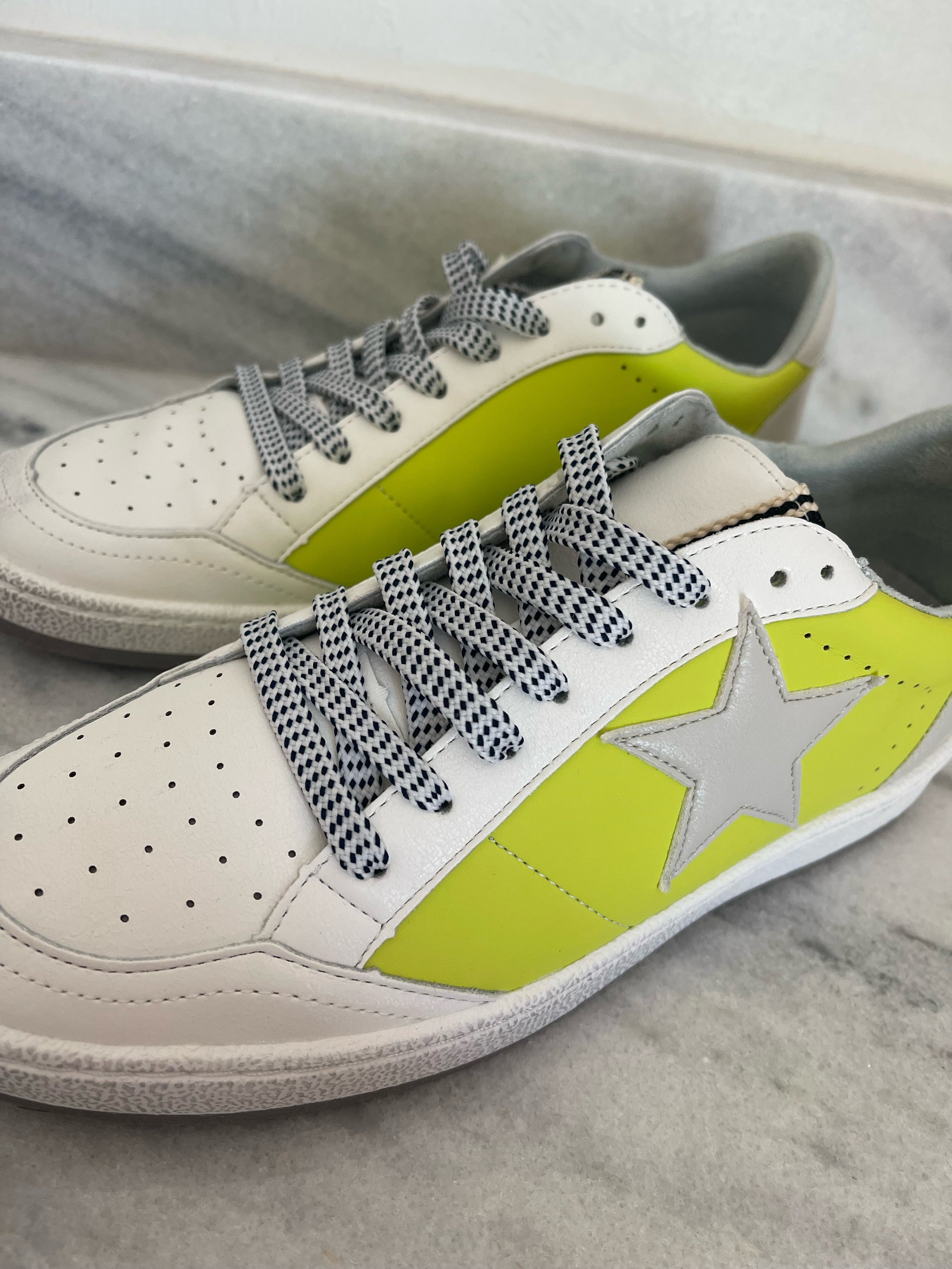 Crew Lime Sneakers