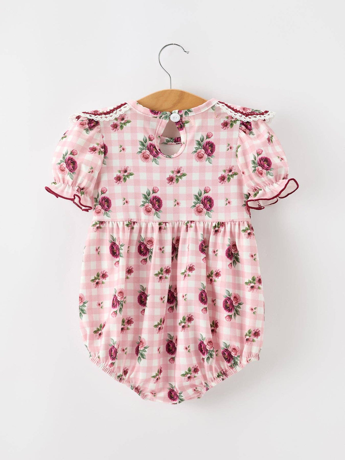 Vintage Smocked Floral Romper