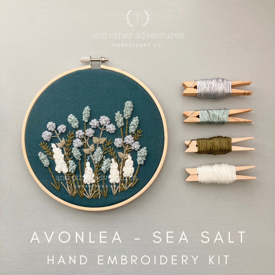 Hand Embroidery Kit - Avonlea in Sea Salt