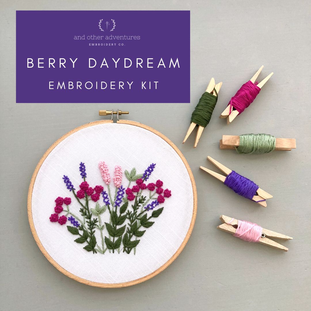 Hand Embroidery Kit - Berry Daydream