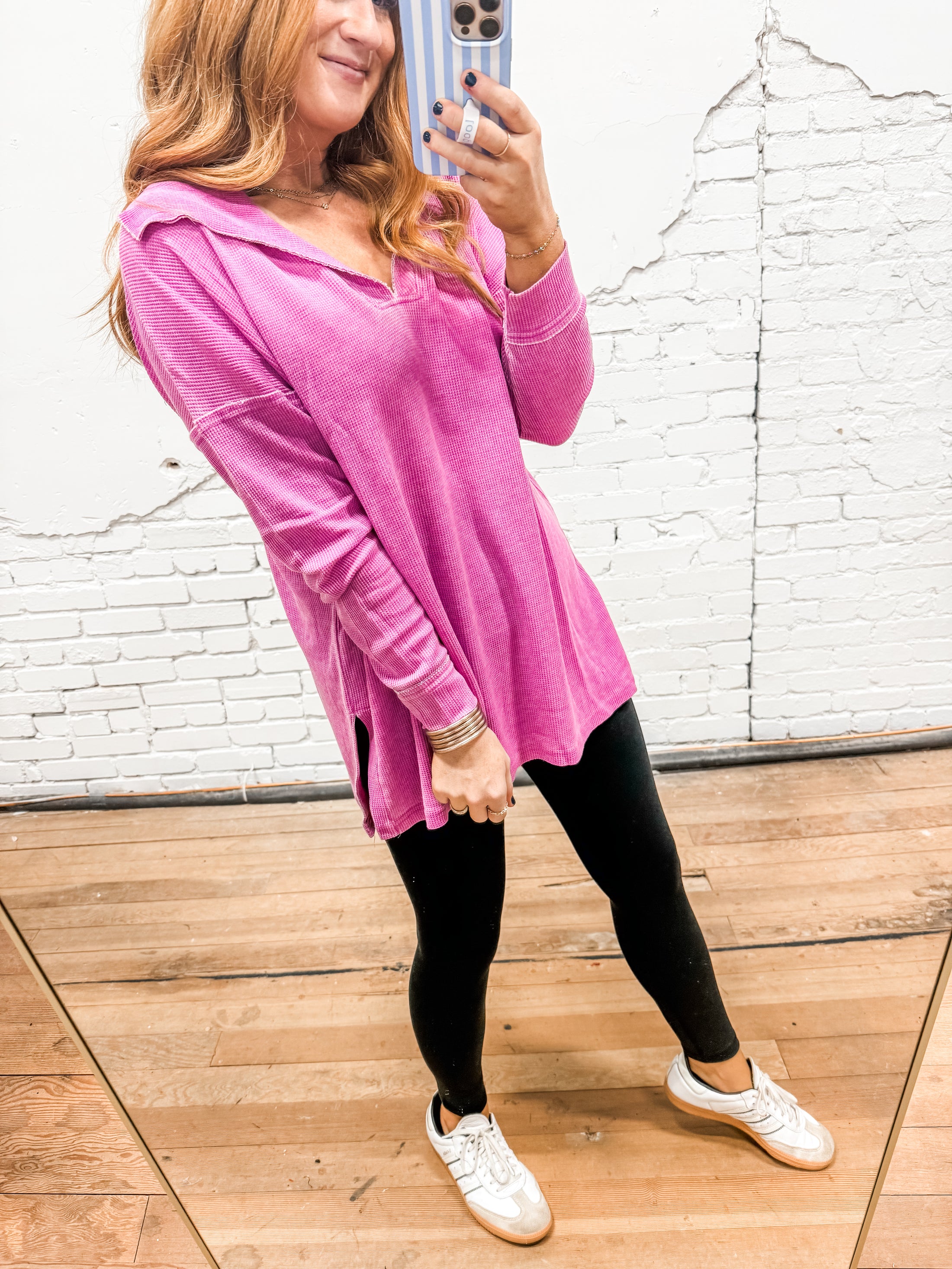 Harper Oversized Top - Orchid