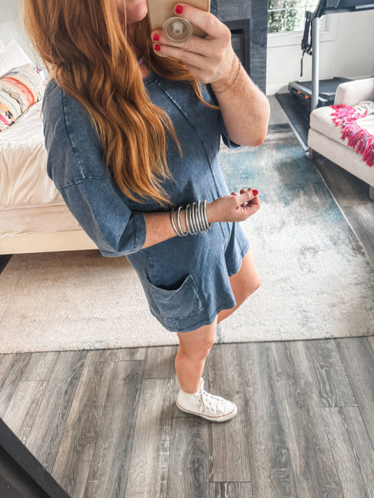 Maizy Romper - Navy