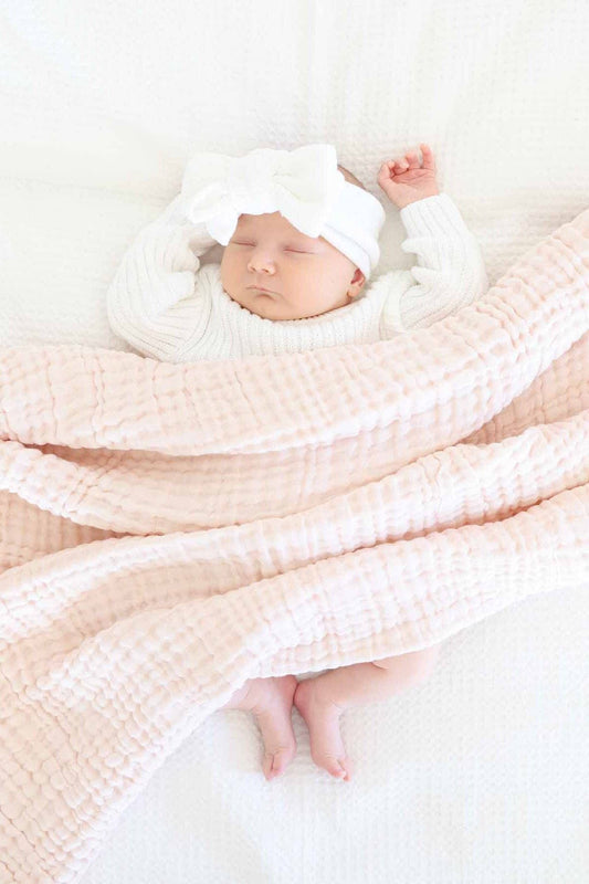 Organic Cotton Muslin Swaddles: Primrose