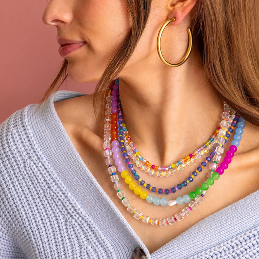 Camille Blue + Multi-Colored Necklace