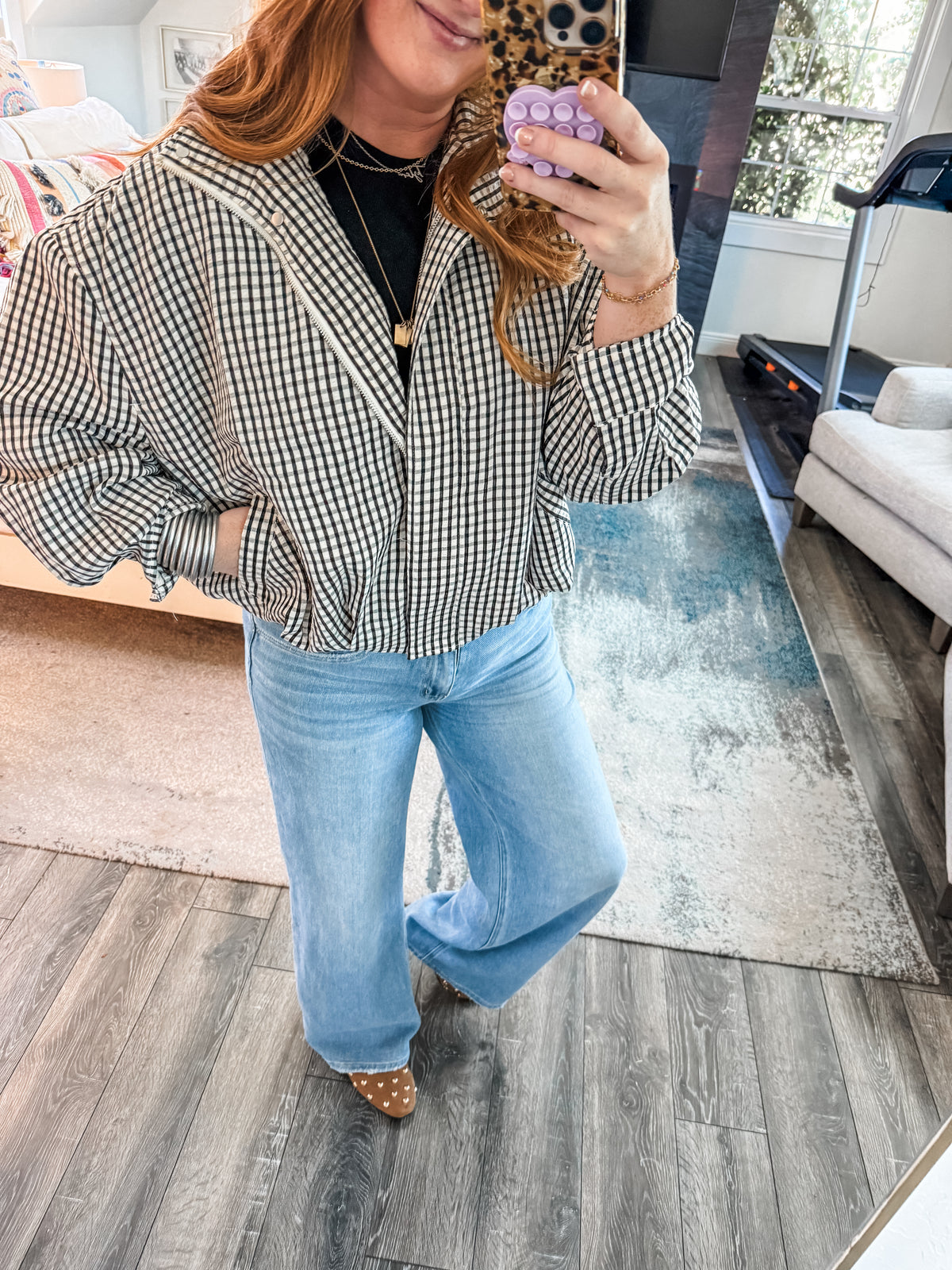 Reese Gingham Jacket