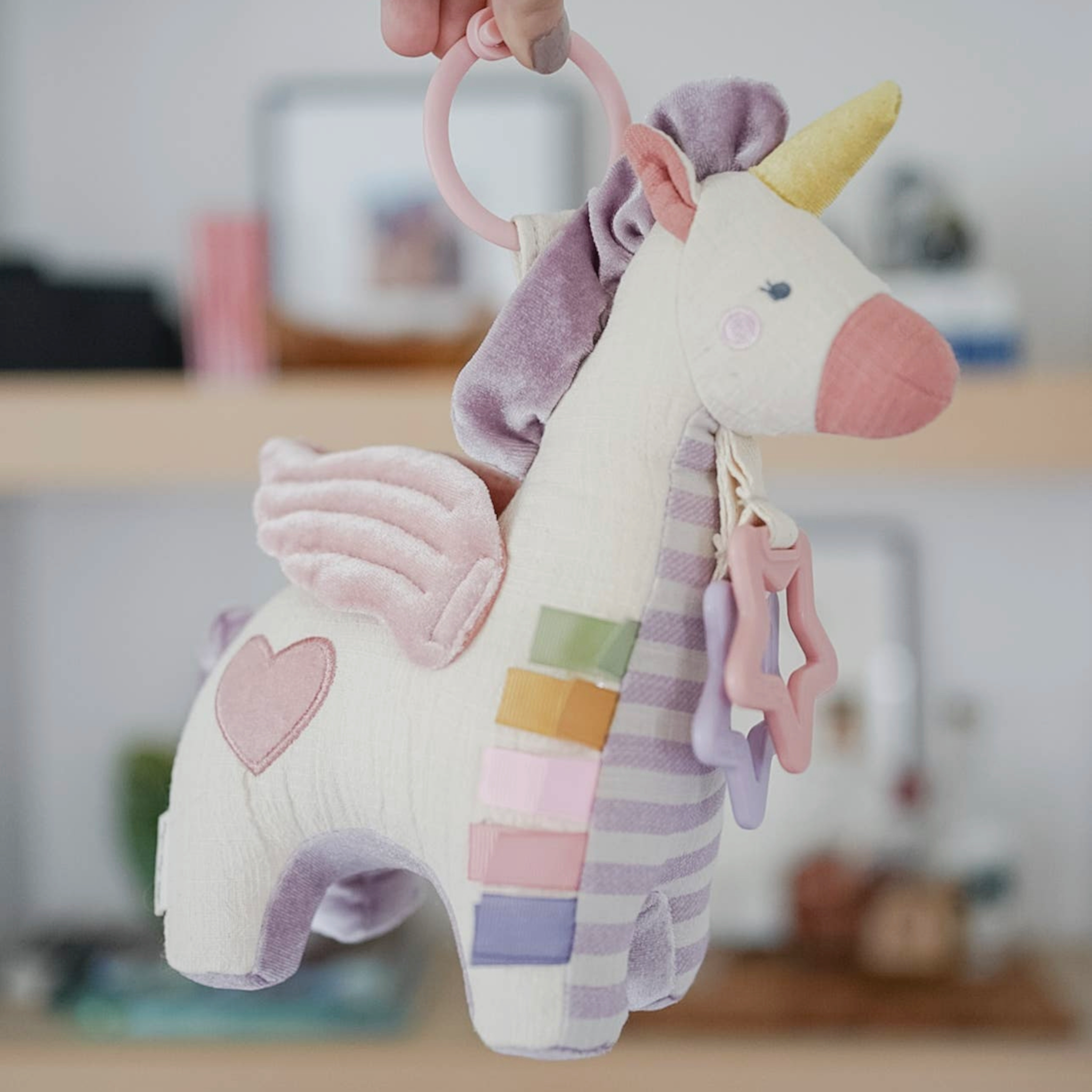 Link & Love Activity Plush and Teether - Unicorn