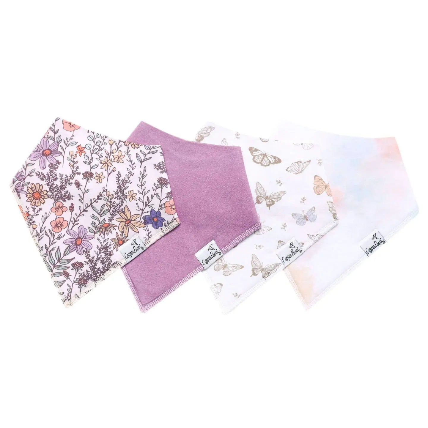 Copper Pearl Bandana Bibs - Flora