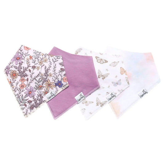 Copper Pearl Bandana Bibs - Flora