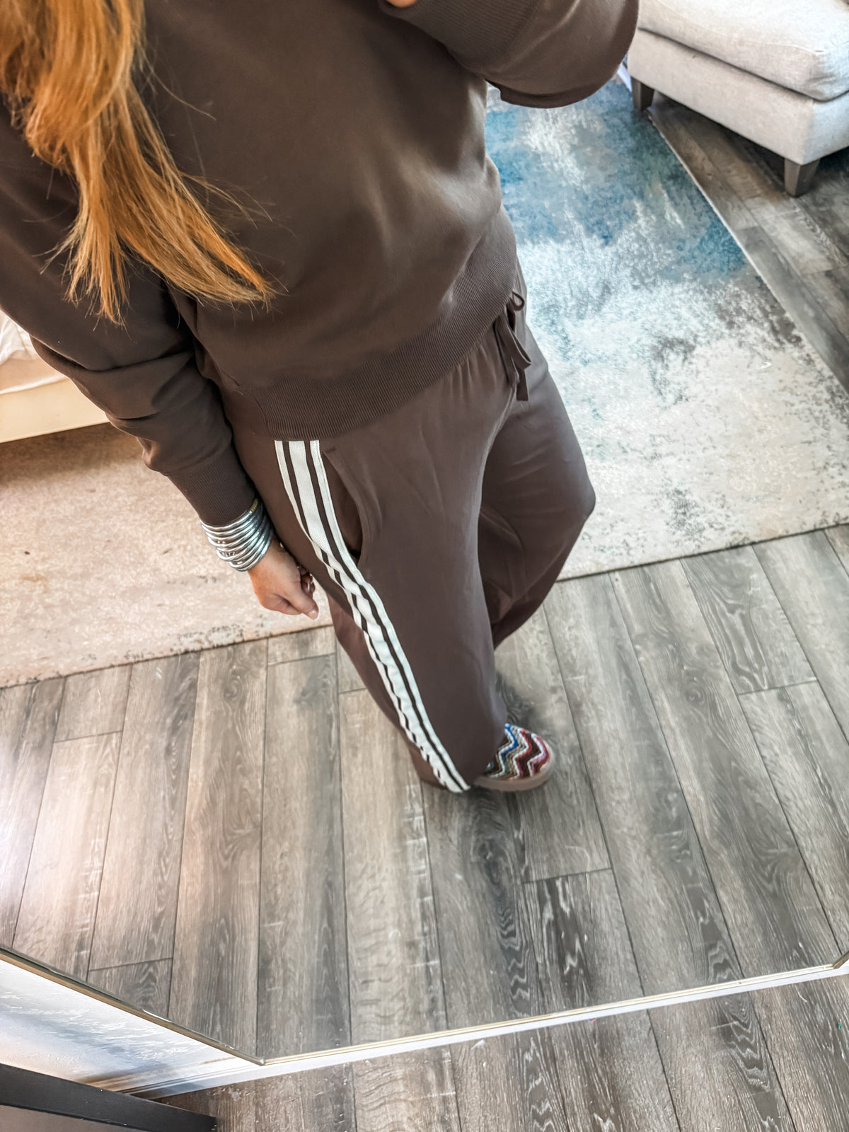 Z Supply Breakaway Track Pant - Dark Chocolate