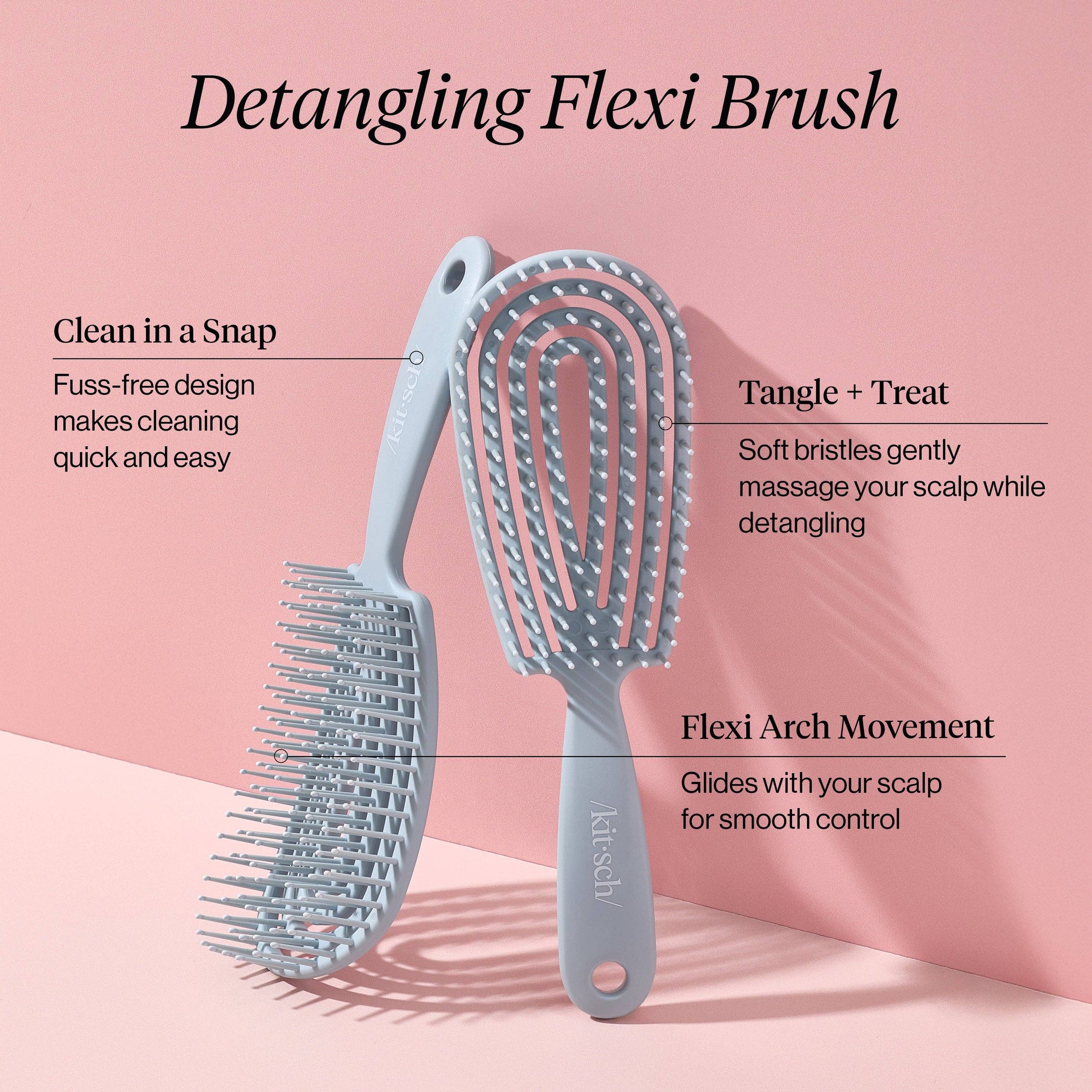 Detangling Flexi Brush - Haze Blue