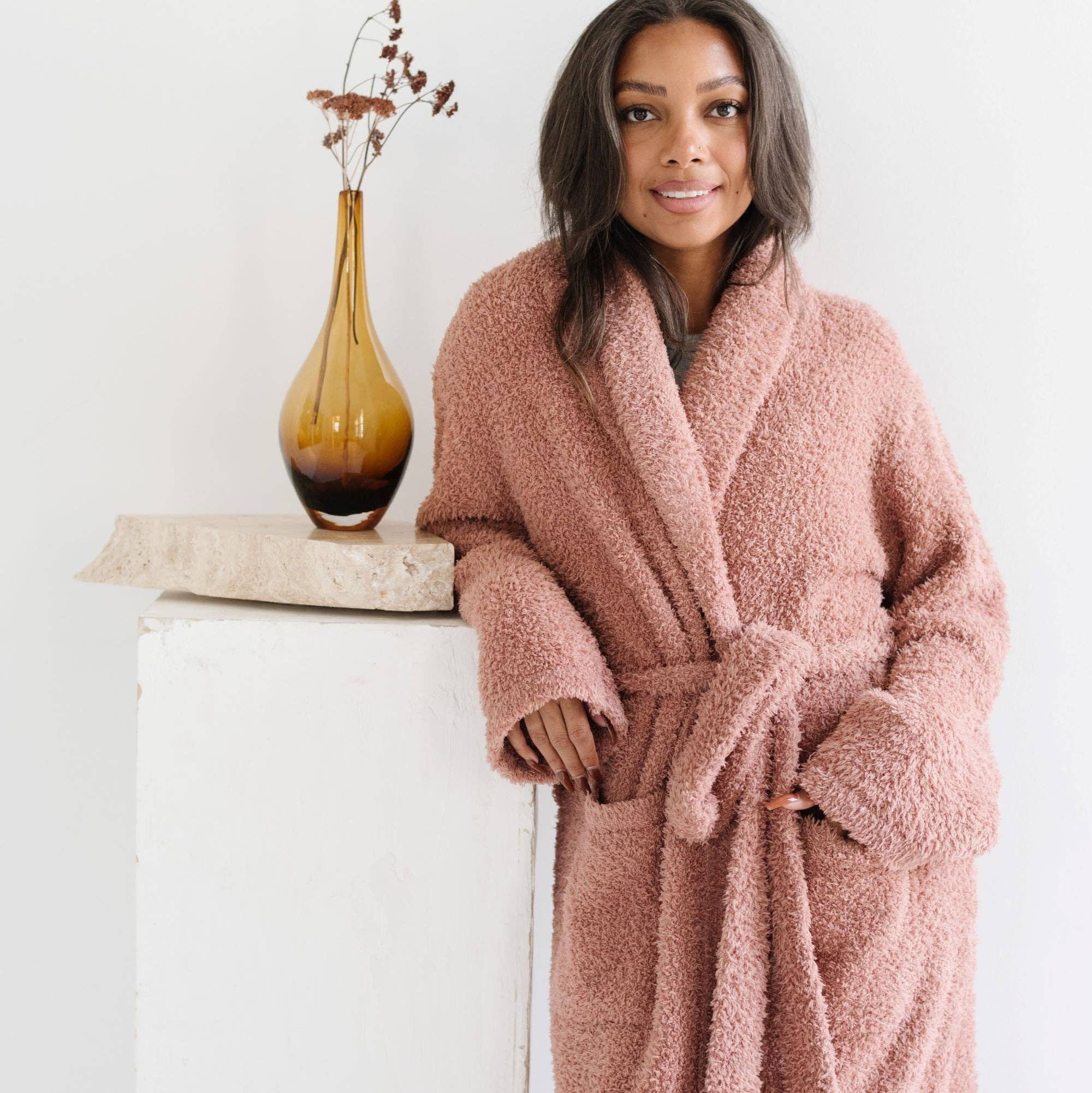 COZY BAMBONI ROBES: French Rose