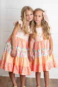 Load image into Gallery viewer, Ava Floral Check Spring Tiered Dress
