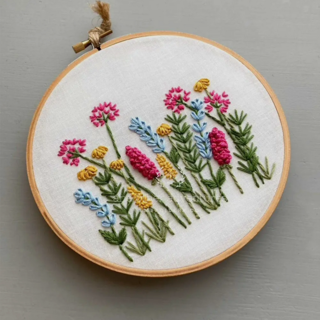 Beginner Embroidery Kit - Meadow Happy Day