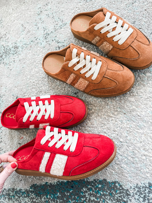 Sandra Sneaker Mule - Red